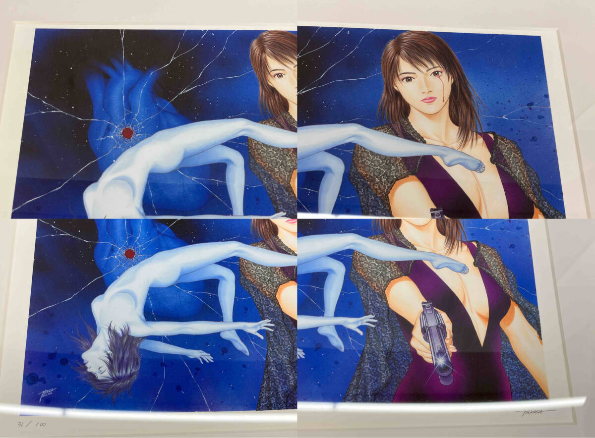 ゆ*う様 エンジェル・ハート 北条司 1500万部突破記念 限定 版画コレクショ エンジェル・ハート 1500万部突破記念 北条司ジークレー版画