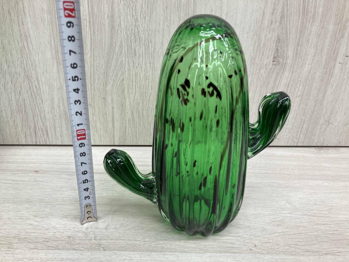 amabro アマブロ カクタス グラス オーナメント サボテン Lサイズ 高さ約20cm_画像2