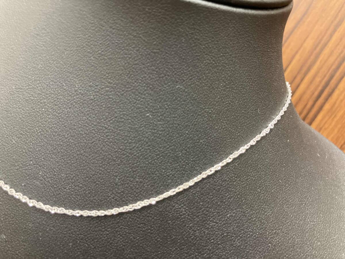 K18WG 42cm 0.8g ネックレス_画像3