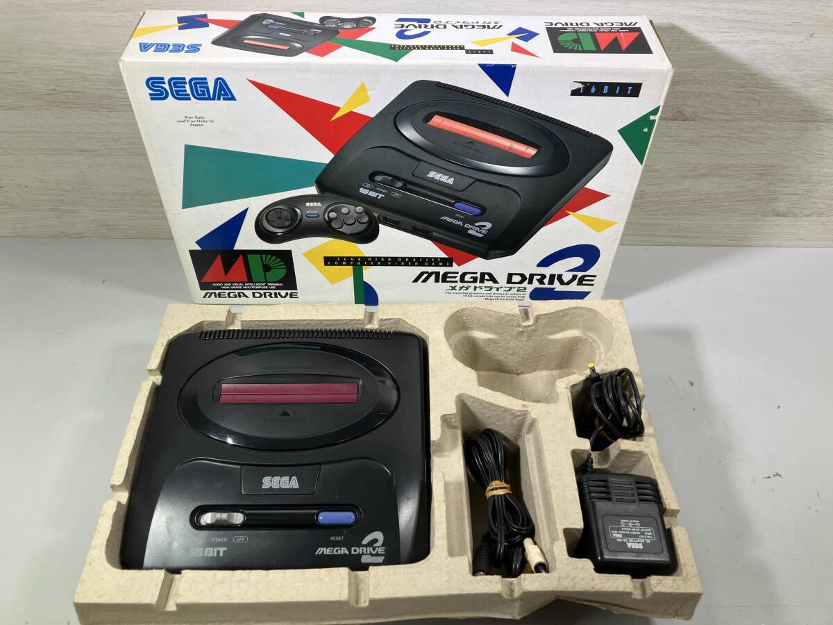 【懐かしゲーム機】ジャンク品/メガドライブ 2/16BIT/HAA-2502 ジャンク SEGA MEGA DRIVE 2 HAA-2502 セガ メガドライブ2(本体