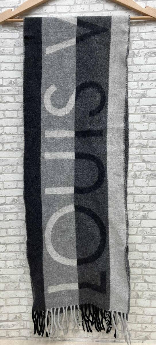 LOUIS VUITTON ルイヴィトン エシャルプ LVホライゾン マフラー AB0138 M70922 グレー_画像1