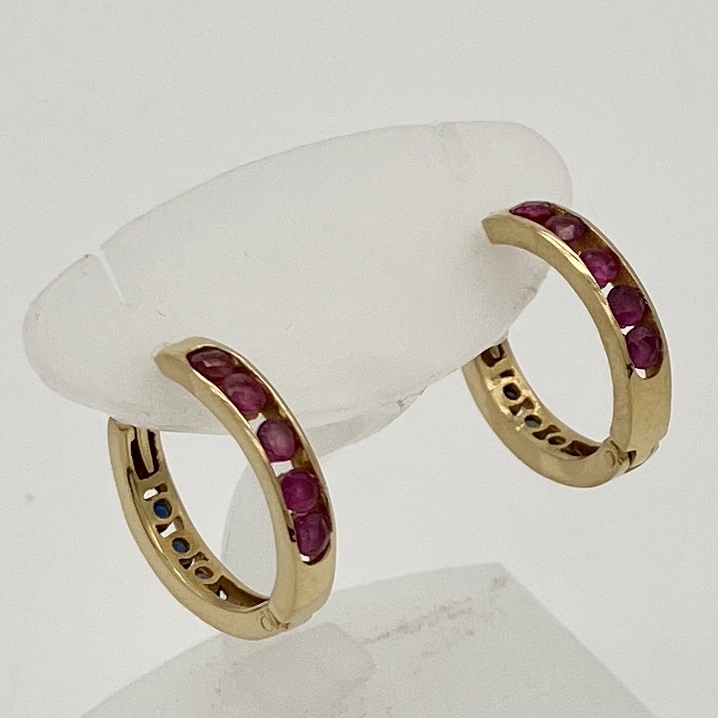 K18 18金 フープピアス 2.1g_画像3