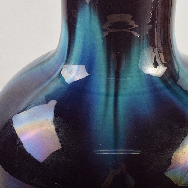  Kutani . дождь . три плата . 10 . добродетель рисовое поле правильный . произведение .. ваза вместе коробка MKWP