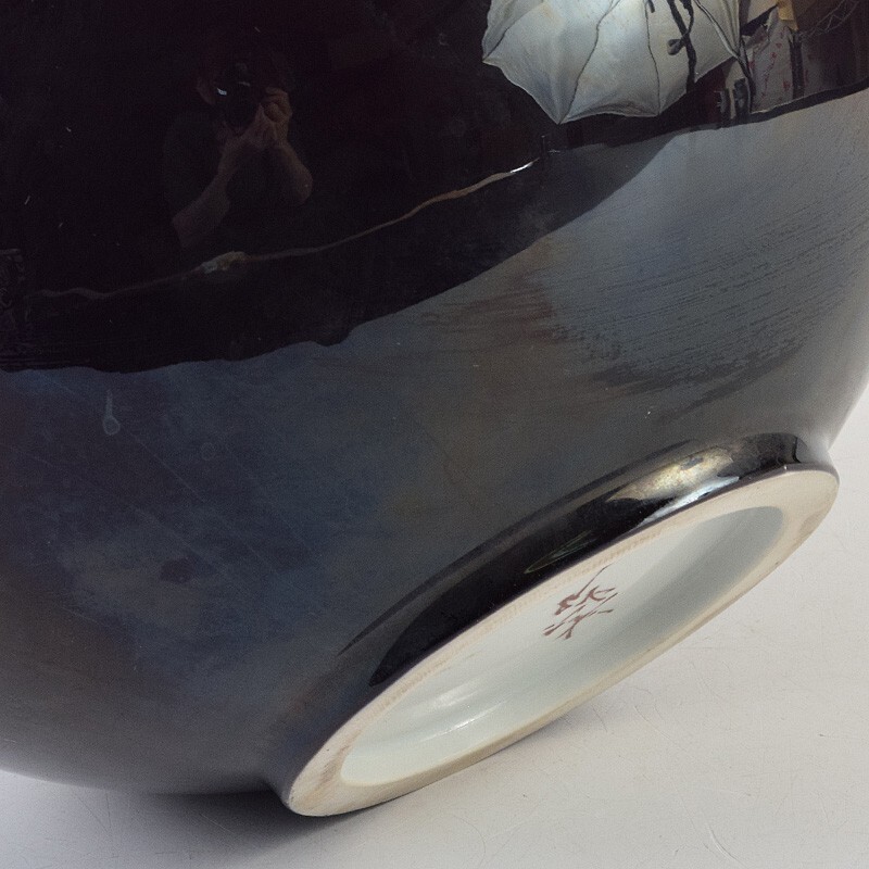  Kutani . дождь . три плата . 10 . добродетель рисовое поле правильный . произведение .. ваза вместе коробка MKWP