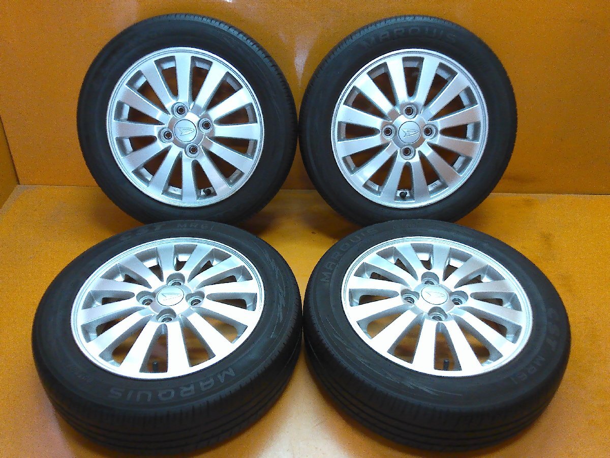 ☆スピスタ☆タイヤホイール ダイハツ純正 コンテ・MOVE・エッセ 155/65R14 4.5J +45 100-4 4本 R141220 中古 22_画像1
