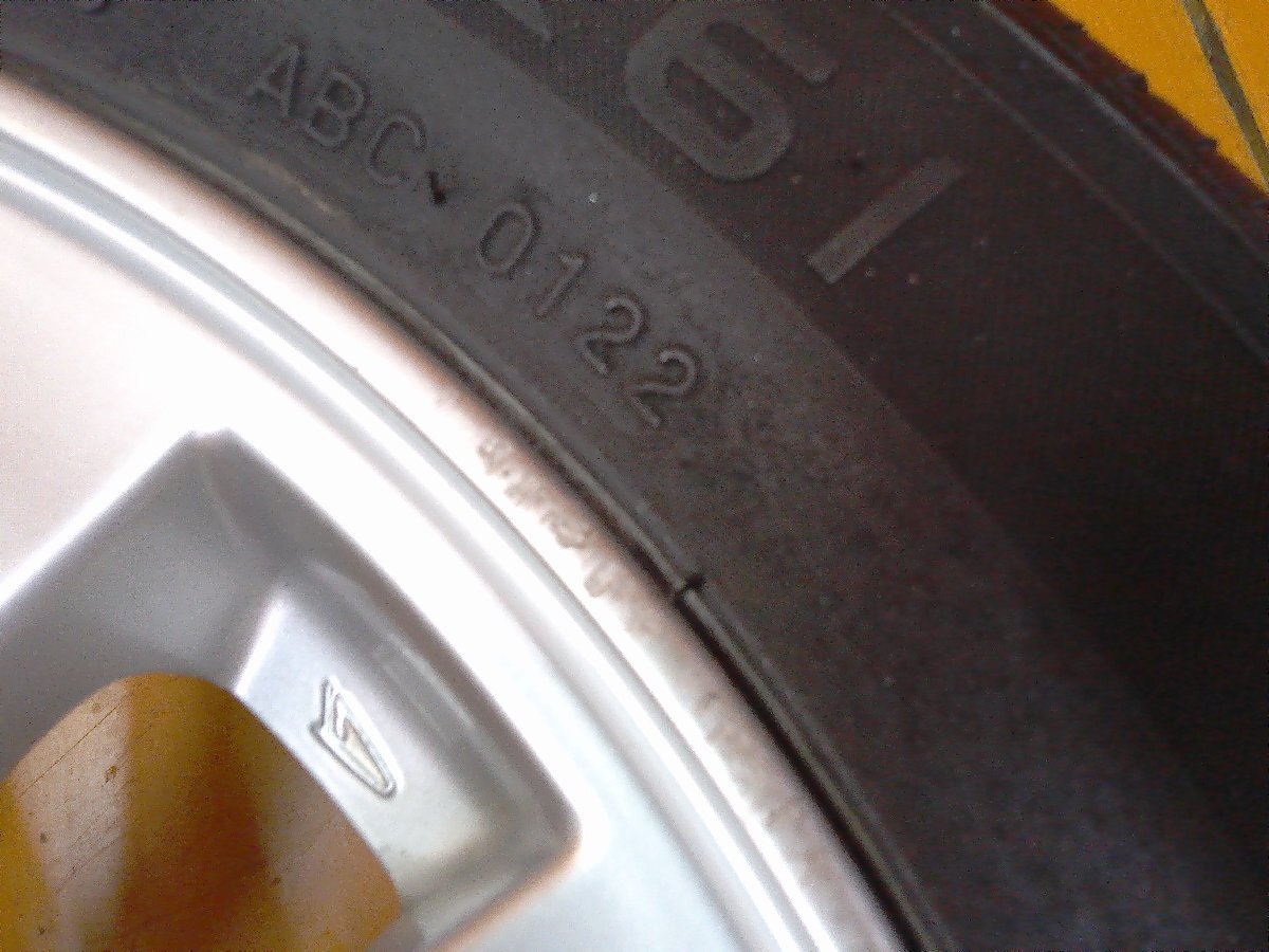 ☆スピスタ☆タイヤホイール ダイハツ純正 コンテ・MOVE・エッセ 155/65R14 4.5J +45 100-4 4本 R141220 中古 22_画像7
