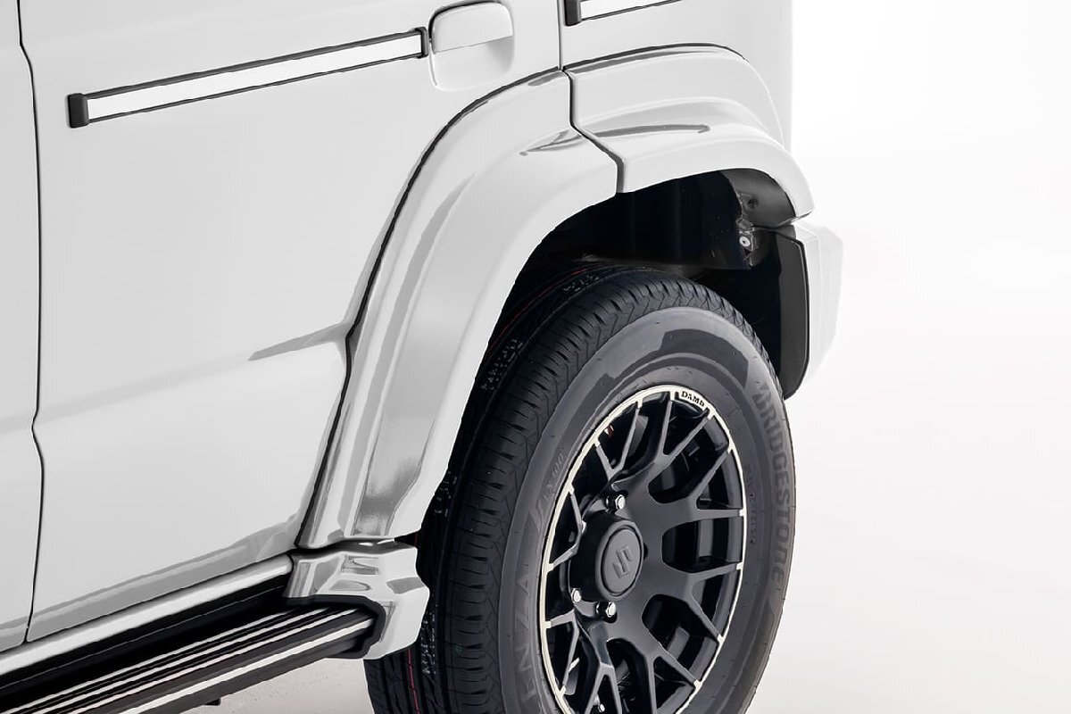 ダムド ジムニーノマド JB74 オーバーフェンダー&アルミステップ type-3 未塗装品素地 DAMD little G. ADVANCE_画像3