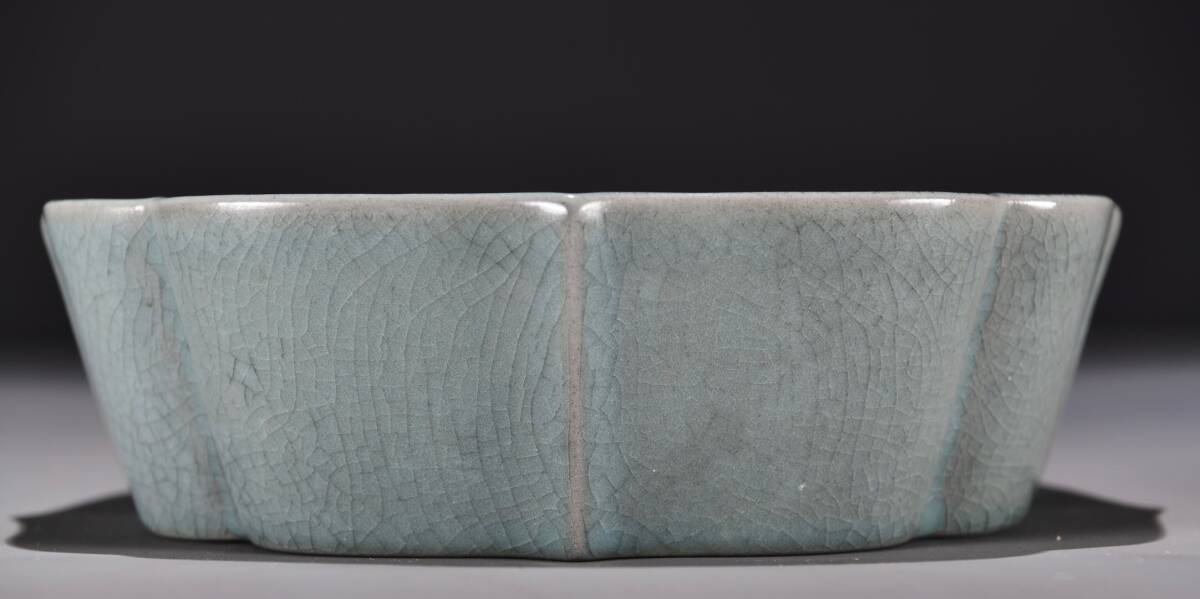 汝窯天青釉双耳尊 中国 古美術 綺麗 【詳細不明】 中国古美術 中国古陶磁器 古玩 鈞窯 汝窯 青天釉 双魚耳 大瓶 花