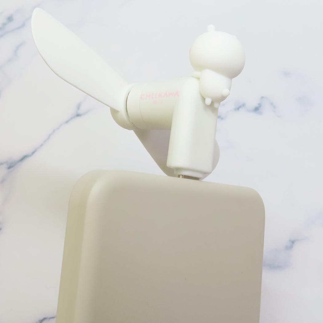 ちいかわ 携帯用扇風機 コネクタ付きミニクールファン USB Type-C グルマンディーズ ミニ扇風機 小型扇風機 ハンディ キ_画像2