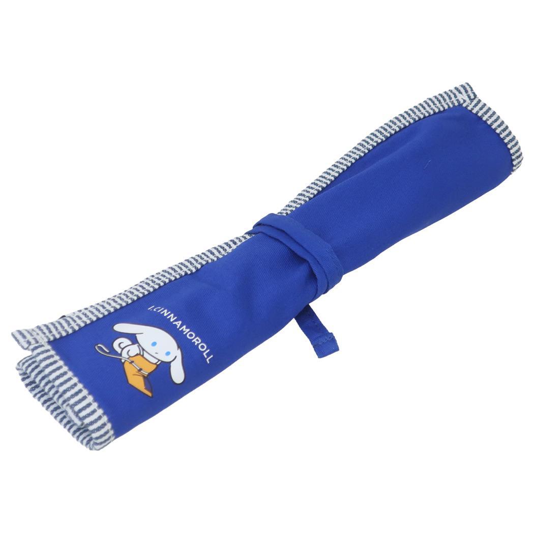 シナモロール ランチグッズ カトラリーケース I.CINNAMOROLL BL サンリオ ワタナベ 布製 収納袋 持ち運び キャラ_画像4