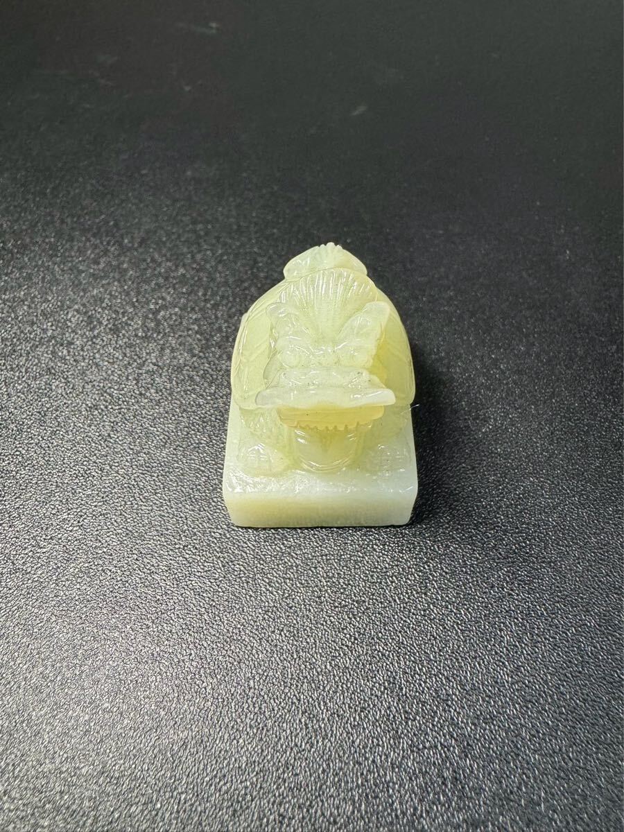 守護獣龍亀印章型縁起物コレクション本玉 玉彫 お守り極細工和田玉 玉彫彫刻根付 守護獣 龍亀 印章型 縁起物コレクション本玉 玉彫 お極細工 和田