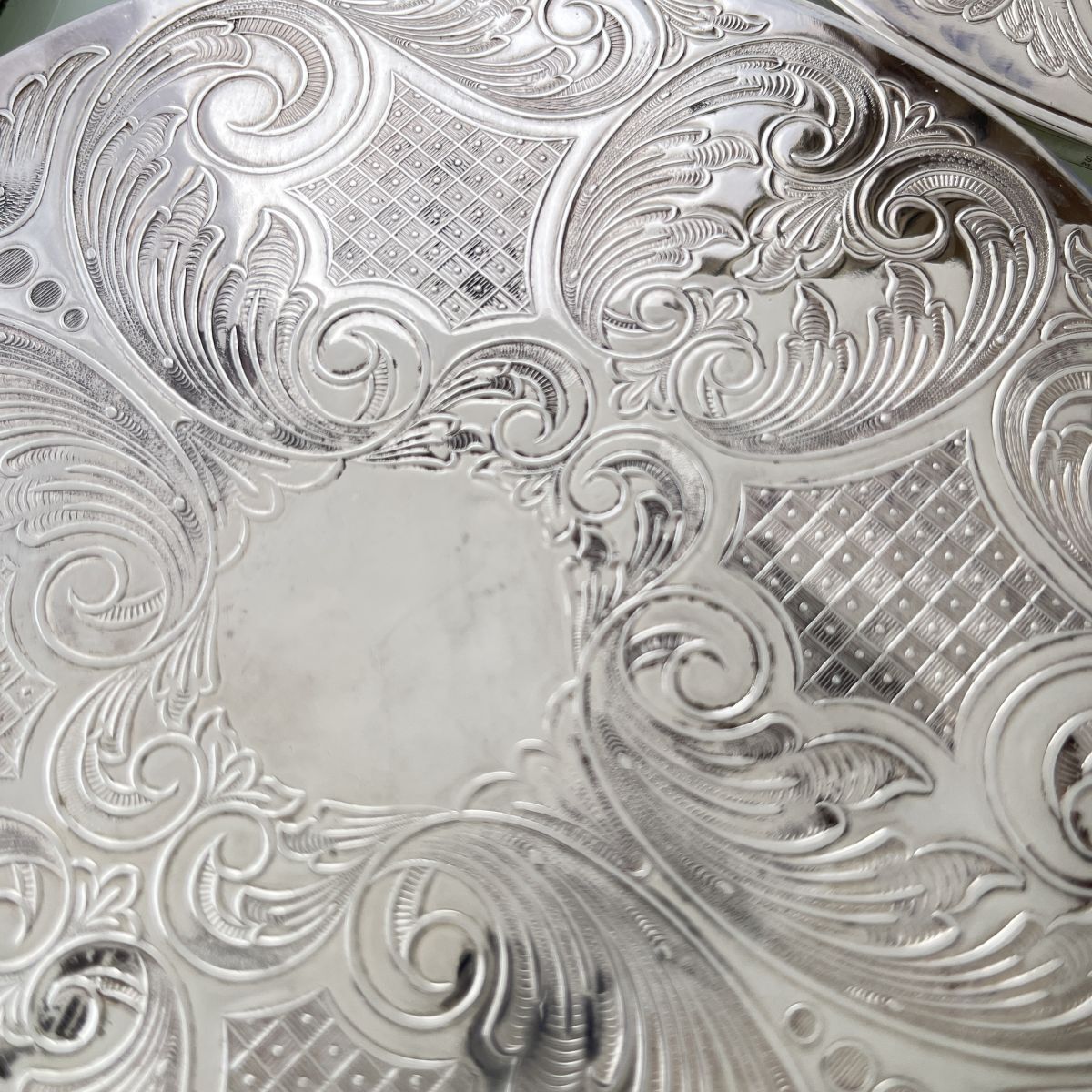 英国】 プレースマット 4枚組 16cm【シルバープレート】