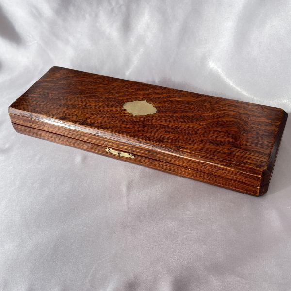 【英国】 ビクトリアンのサーバー ペア【シルバープレート】 木製ケース 大型 英国】 ビクトリアンのサーバー ペア【シルバープレート】 木製