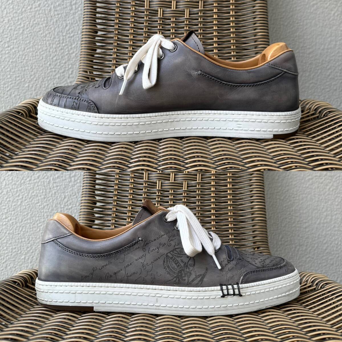 【完売必至】Berluti Trainer エンブロイダードレザースニーカー 定価25 1万 Berluti Playtime Leather Sneakers ベルルッティ