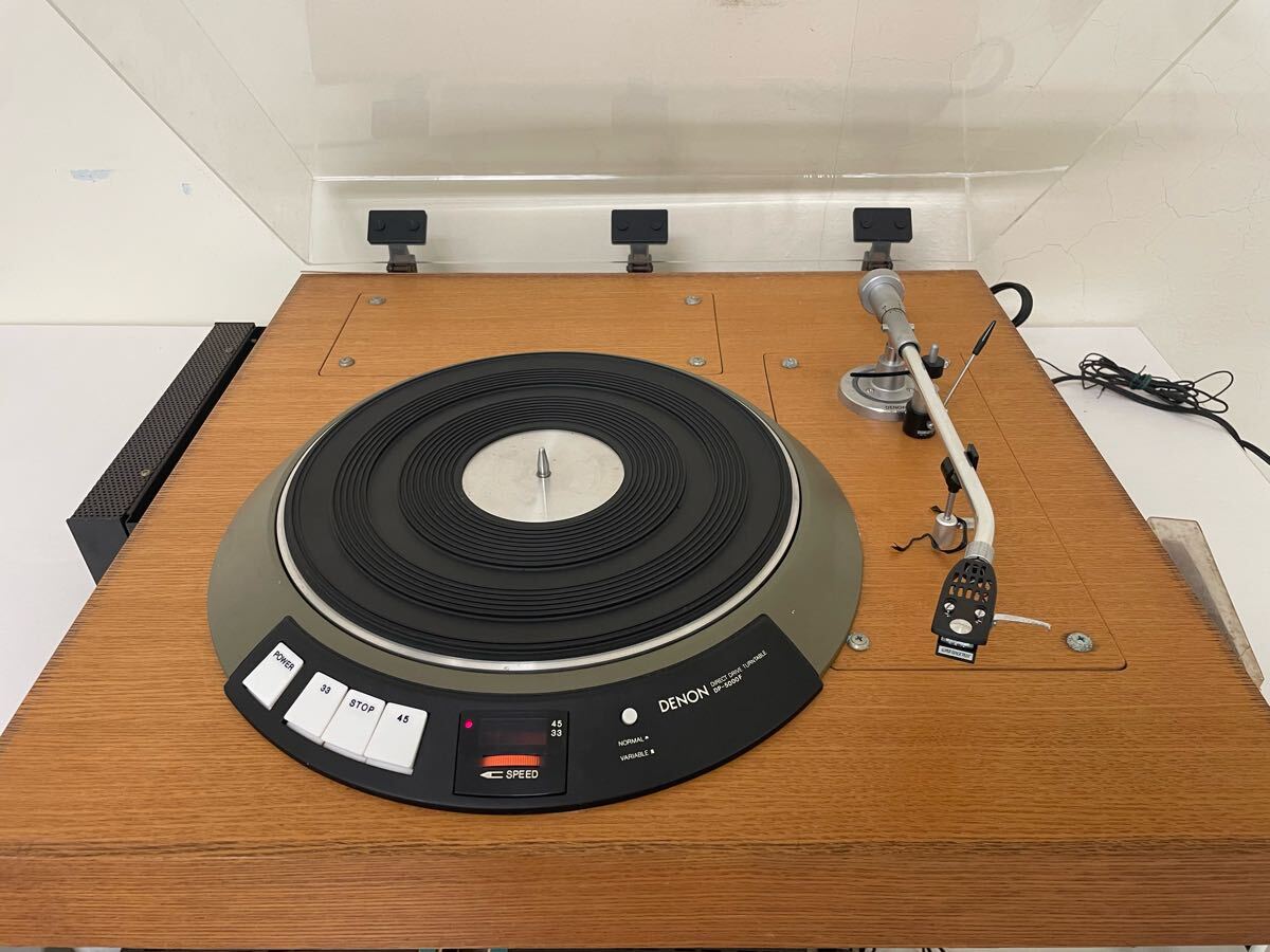 DENON ターンテーブル DP-5000F デノン レコードプレーヤー SHURE SUPER-TRACK´PLUS´ オーディオ機器 レコード
