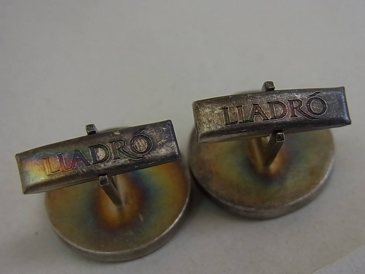 170707DK-GC6★LLADRO リヤドロ■SV925 カフス 13.6g／中古品_画像4