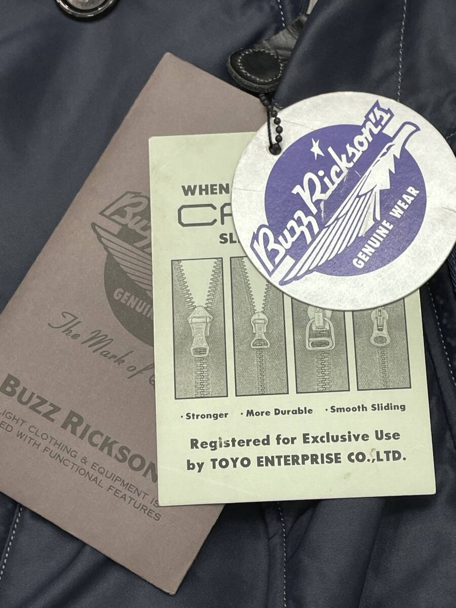 未使用品 Sサイズ BUZZ RICKSON'S M13673 TYPE N-3A バズリクソンズ フライトジャケット ネイビー M品番 デッドストック_画像5