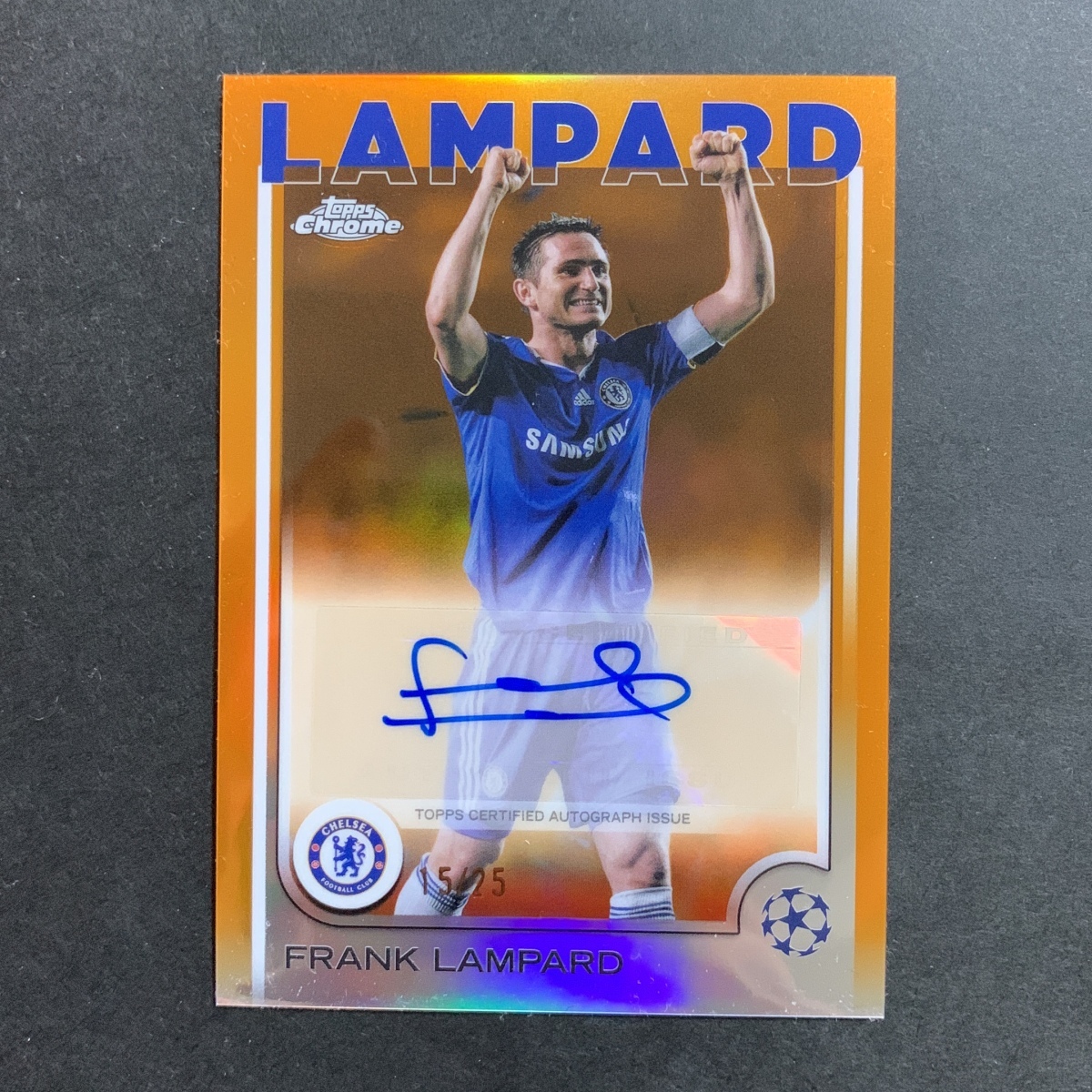 22-23 Topps LAMPARD ランパード 直筆サイン 25シリ 25枚限定】Frank Lampard フランク・ランパード Topps Chrome
