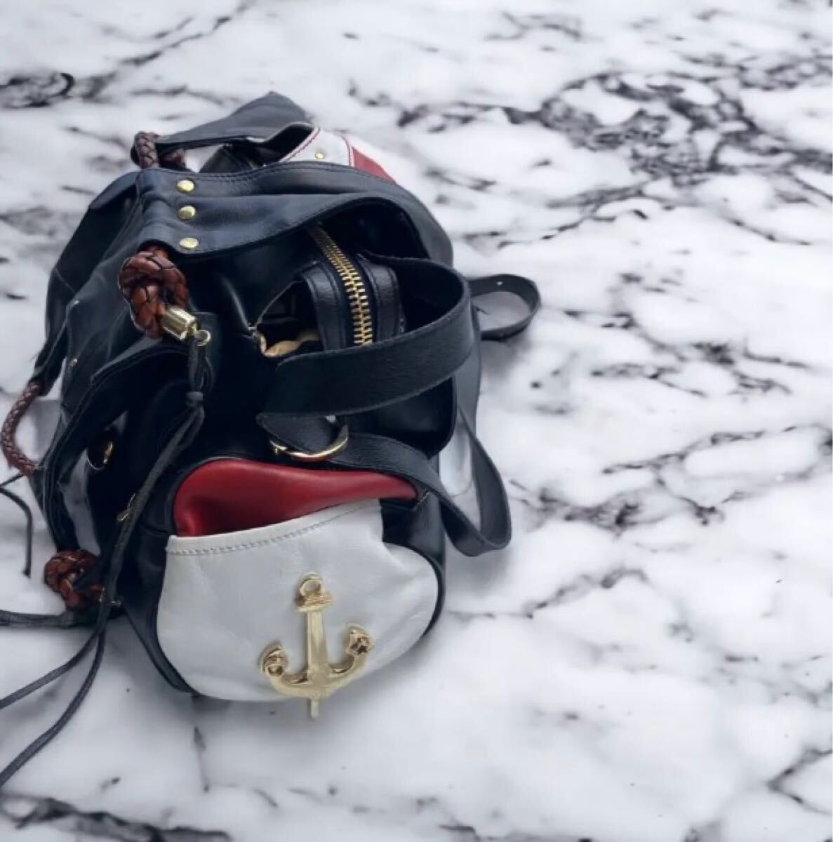 Corto Moltedo コルトモルテド レザー ハンドバッグ スタッズ Corto Moltedo コルトモルテド レザー ハンドバッグ スタッズ