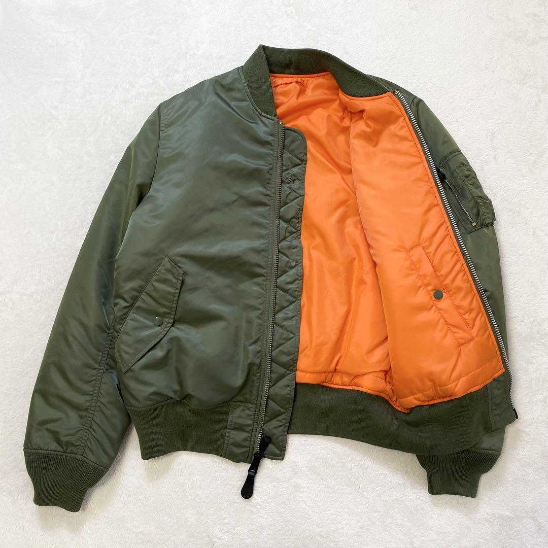 アルファ社ma-1美品 XL 美品/XLサイズ】ALPHA INDUSTRIES アルファインダストリーズ MA