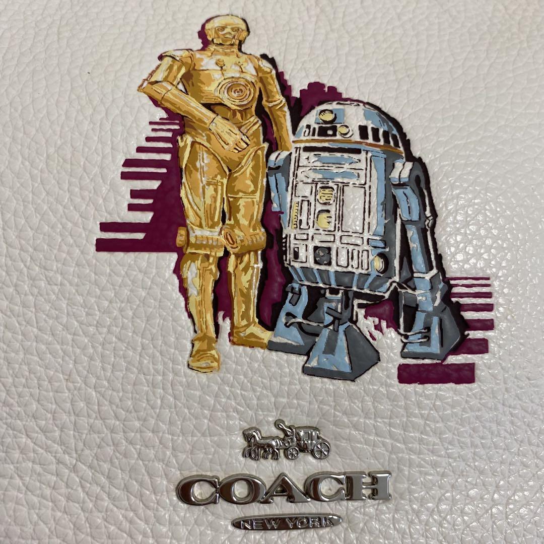 COACH×スターウォーズ ショルダー 2層 C-3PO R2-D2 COACH STAR WARS コーチ スターウォーズ コラボ ショルダー