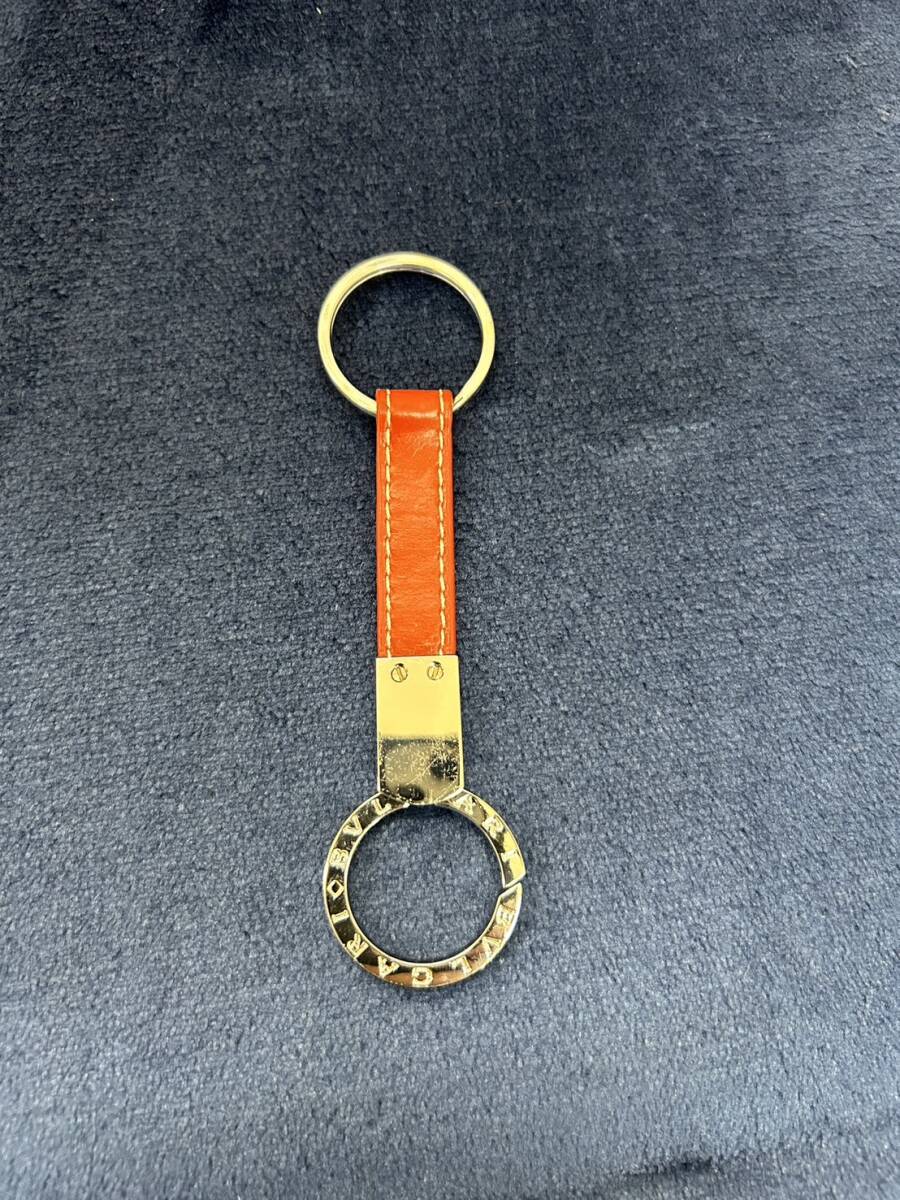 ブルガリ BVLGARI キーホルダー BBMan Amberdark レザー/メタル 高級ブランド】キーホルダー ブルガリ BVLGARI キーリング