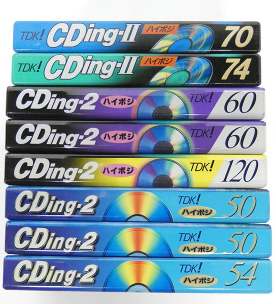 ■TDK ハイポジ カセットテープ CDing-2 CDing-II 8本セット HIGH POSITION TYPE II_画像2