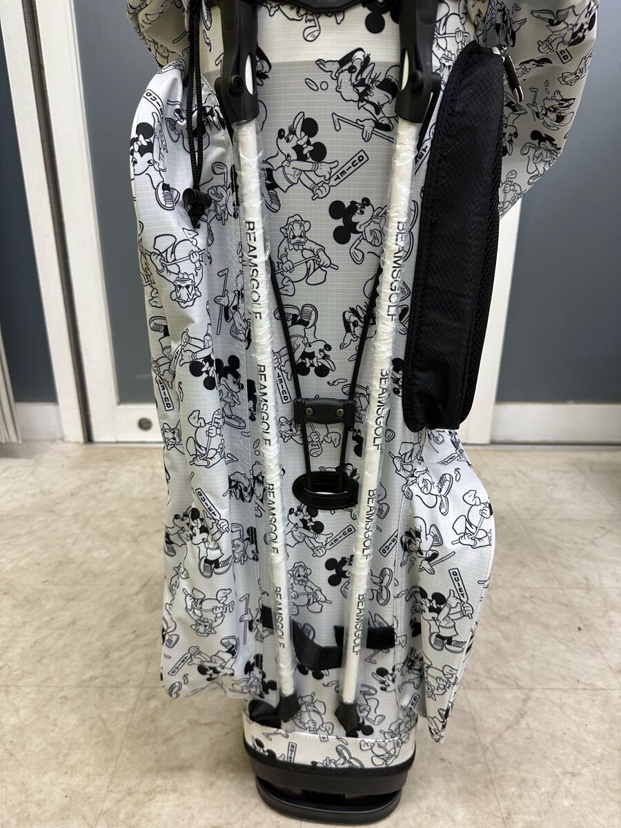 BEAMS★ビームス★ミッキーコラボ★総柄★9.0型 軽量★限定★スタンド 新品 BEAMS GOLF ビームス ゴルフ スタンドキャディバッグ