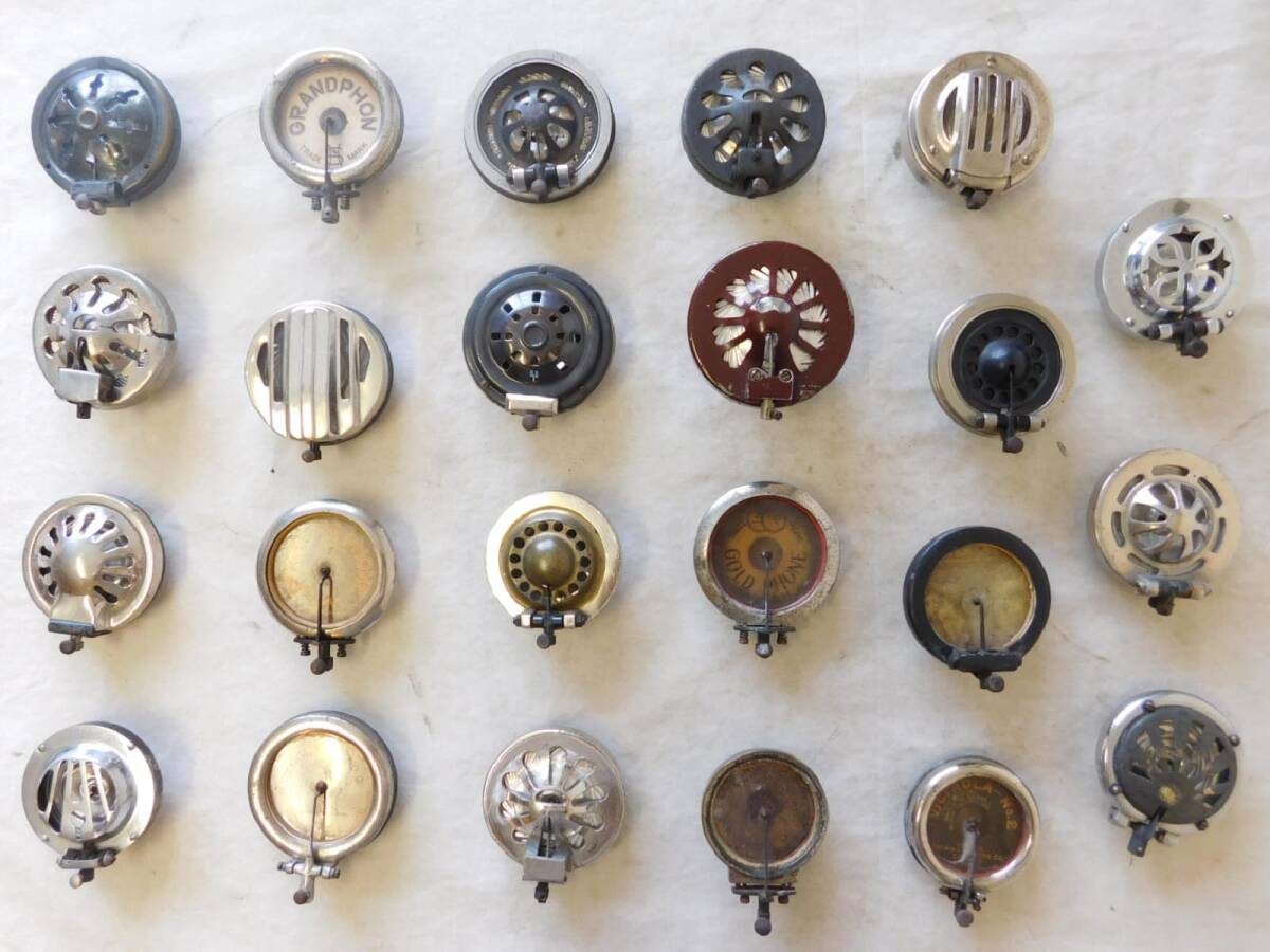 ♬ 英国製 EDISON GRAND エジソン 蓄音機 サウンドボックス 美品 T【サウンドボックス 23点 まとめて】VICTOR ENGLAND ROLLER