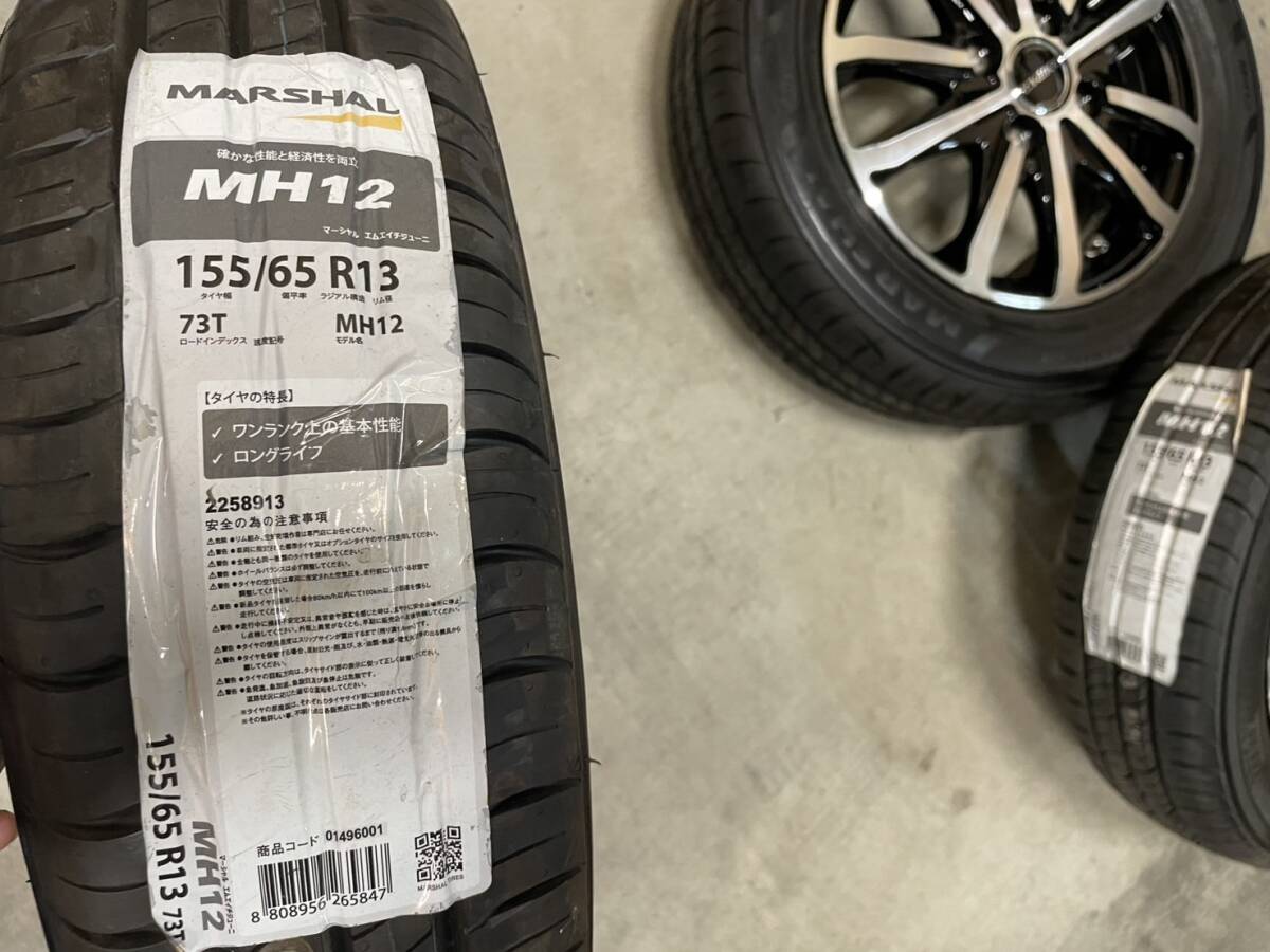 【新品】155/65R13　エヴァンス HA1 ホイール　13インチ　ワゴンR ムーブ　ライフ　ミラ　アルト　_画像6