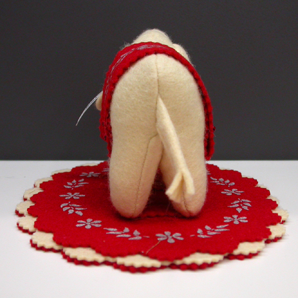 S4123☆Steiff シュタイフ 2002年 クラブ限定 Elephant 8cm エレファント ピンクッション 針山 象 ぞう ビーズ スパンコール 420313_画像4