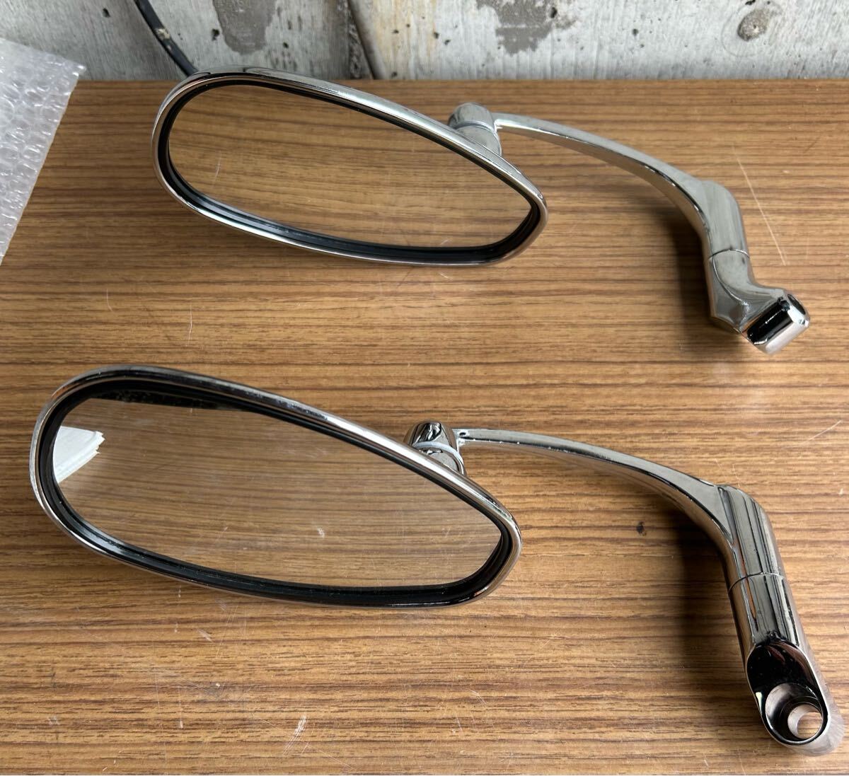 バイク用　ミラー左右SET 逆ネジアダプター付き_画像2