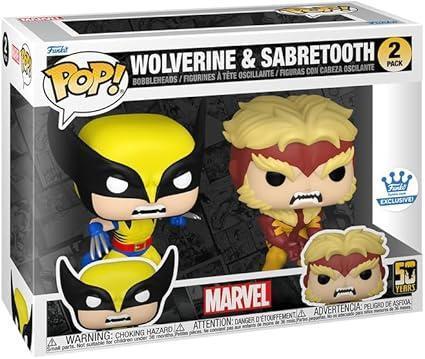 マーベル:ウルヴァリン50周年記念 ウルヴァリンとセイバートゥース 2個 マーベル ウルヴァリン50周年記念 ウルヴァリンとセイバー