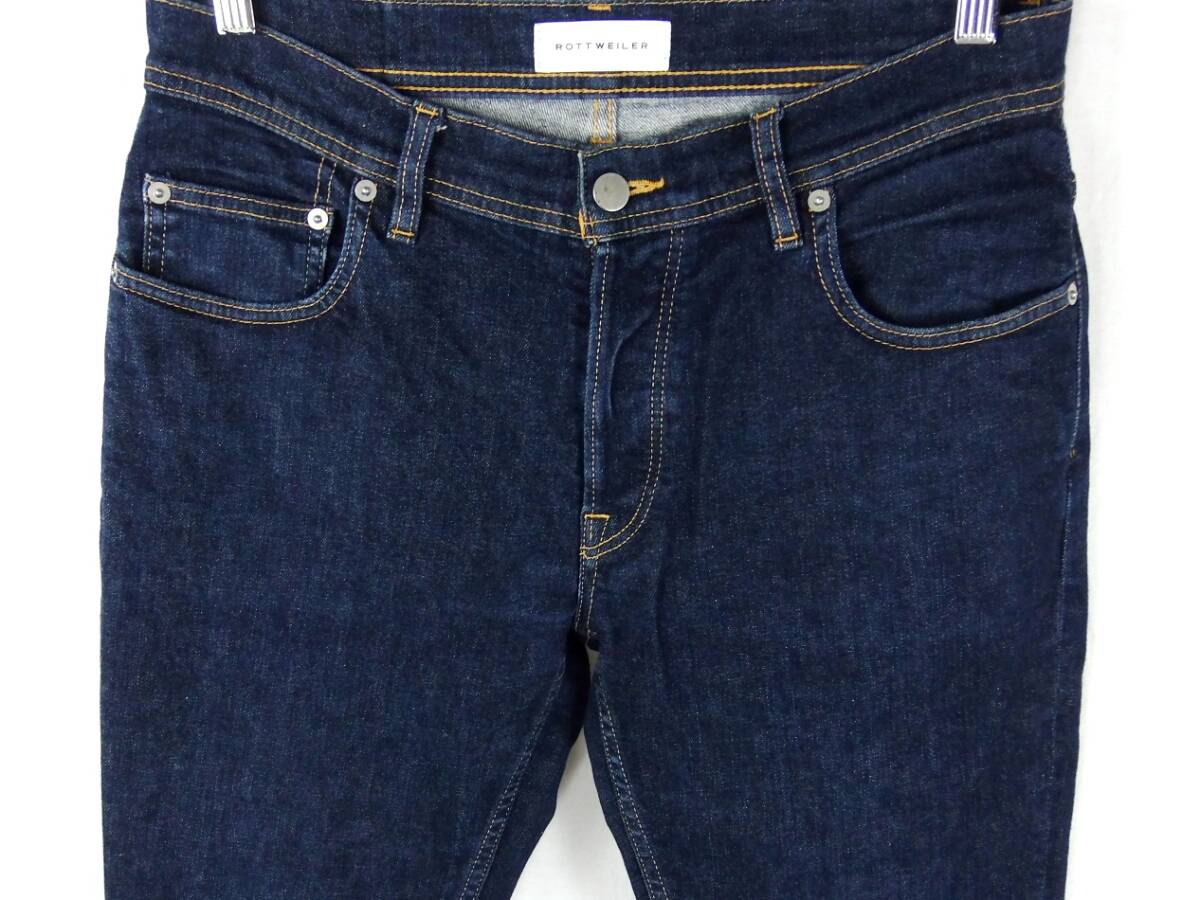 ■ROTTWEILER ロットワイラー / RW-M7A-03020 / 日本製 / メンズ / インディゴ ストレッチ スリムフィット デニムパンツ size 32 ボトムス_画像4