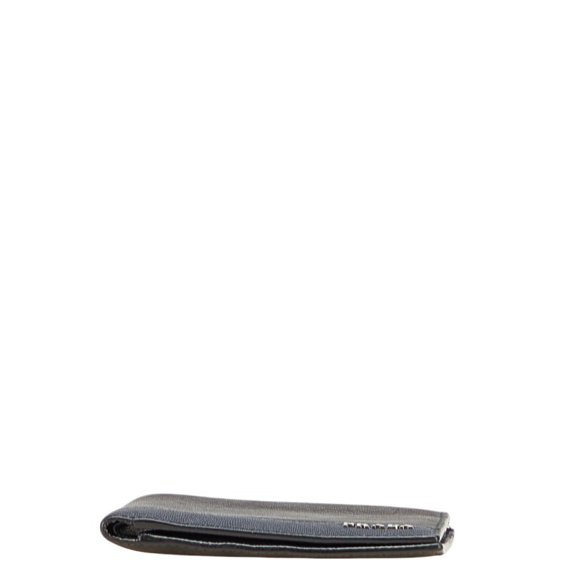 プラダ 二つ折り財布 ブラック ネイビー サフィアーノレザー メンズ PRADA 【中古】_画像3