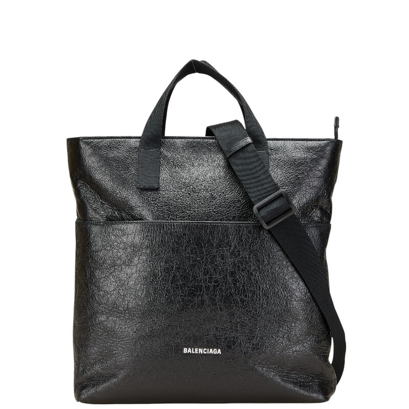 バレンシアガ エクスプローラー ショルダーバッグ ハンドバッグ 2WAY 638804 ブラック レザー レディース BALENCIAGA 【中古】_画像1