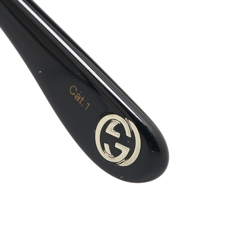  Gucci Logo I одежда бабочка солнцезащитные очки GG0472SA черный пластик женский GUCCI [ б/у ]