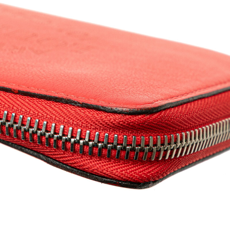 ルイ ヴィトン パルナセア ポルトフォイユ イエナ 長財布 ラウンドファスナー M58207 カプシーヌ レッド レザー LOUIS VUITTON 【中古】_画像6
