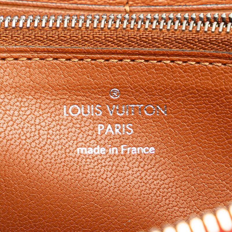 ルイ ヴィトン パルナセア ポルトフォイユ イエナ 長財布 ラウンドファスナー M58207 カプシーヌ レッド レザー LOUIS VUITTON 【中古】_画像9