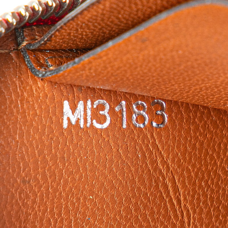 ルイ ヴィトン パルナセア ポルトフォイユ イエナ 長財布 ラウンドファスナー M58207 カプシーヌ レッド レザー LOUIS VUITTON 【中古】_画像10