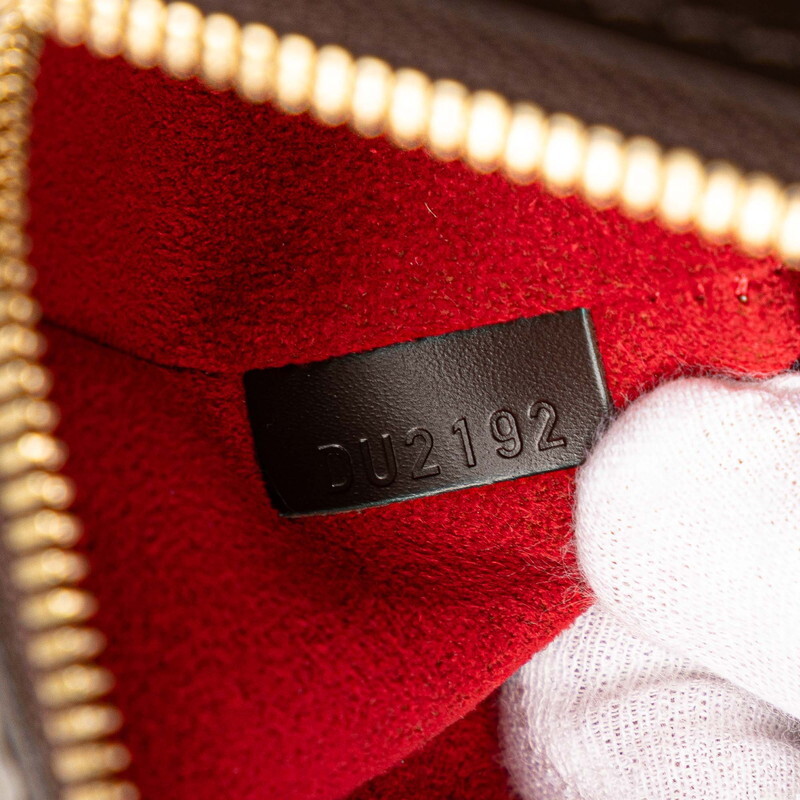 ルイ ヴィトン ダミエ バークレー ハンドバッグ N52000 ブラウン PVC レザー レディース LOUIS VUITTON 【中古】_画像8