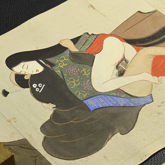 【真作】◆『時代春画 まくり めくり』肉筆◆検）浮世絵 菱川師宣 井原西鶴 渓斎英泉 歌川豊国 喜多川歌麿 葛飾北斎 歌川国芳 好色本 艶本_画像6