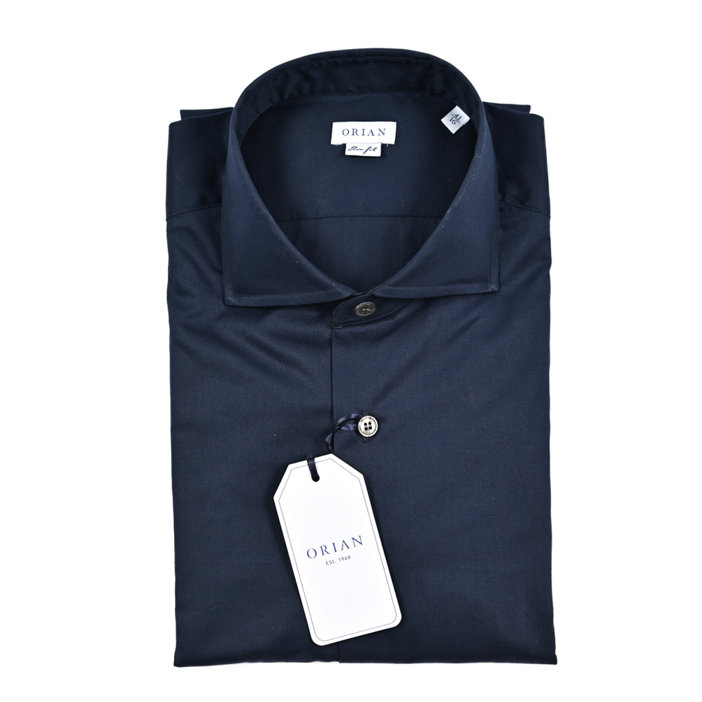オリアン/SLIM FITドレスシャツネイビーブルー/420923 新着 新品 オリアン ORIAN SLIM FIT ドレスシャツ ホリゾンタル