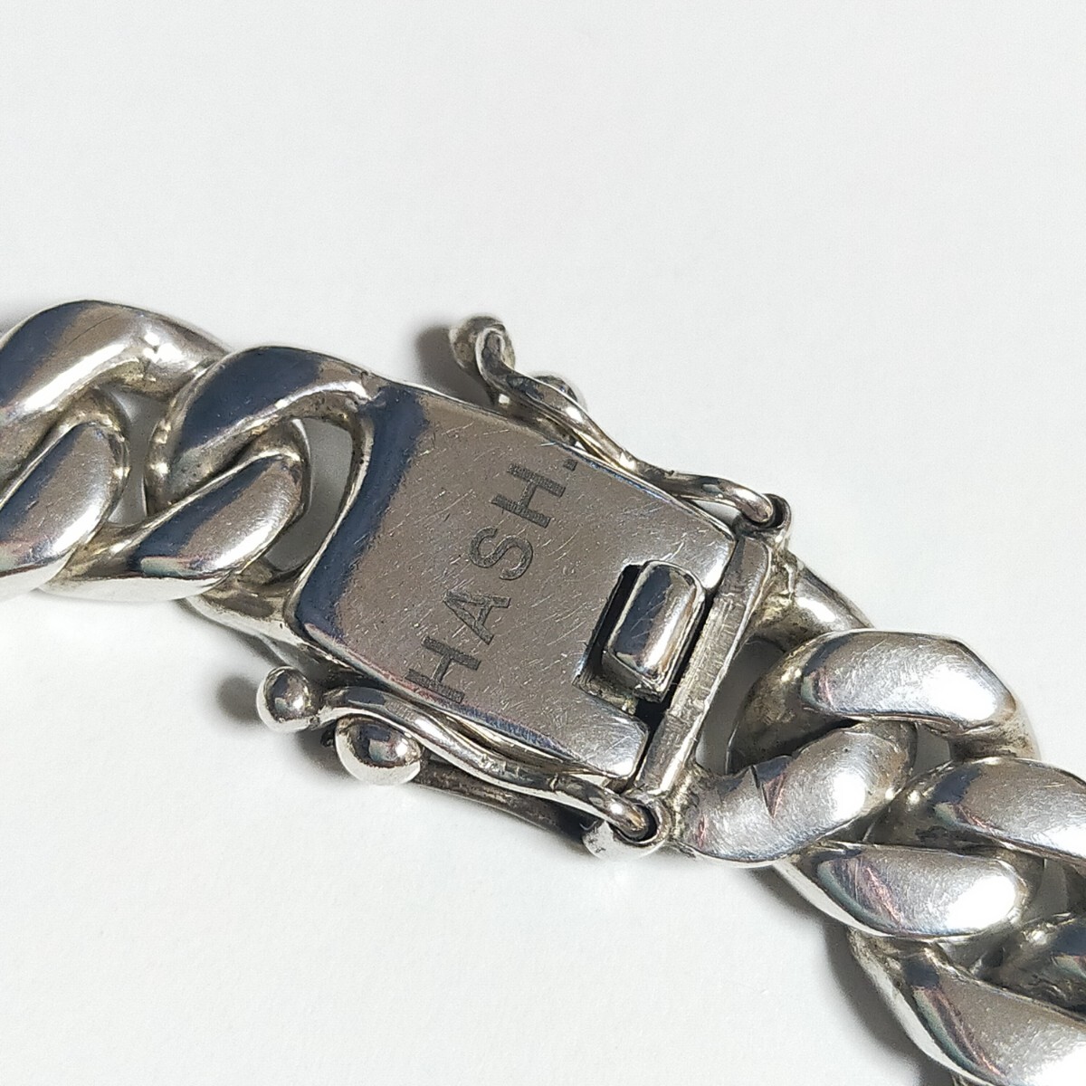HASH ハッシュ Curve Chain Bracelet キューバチェーン 喜平
