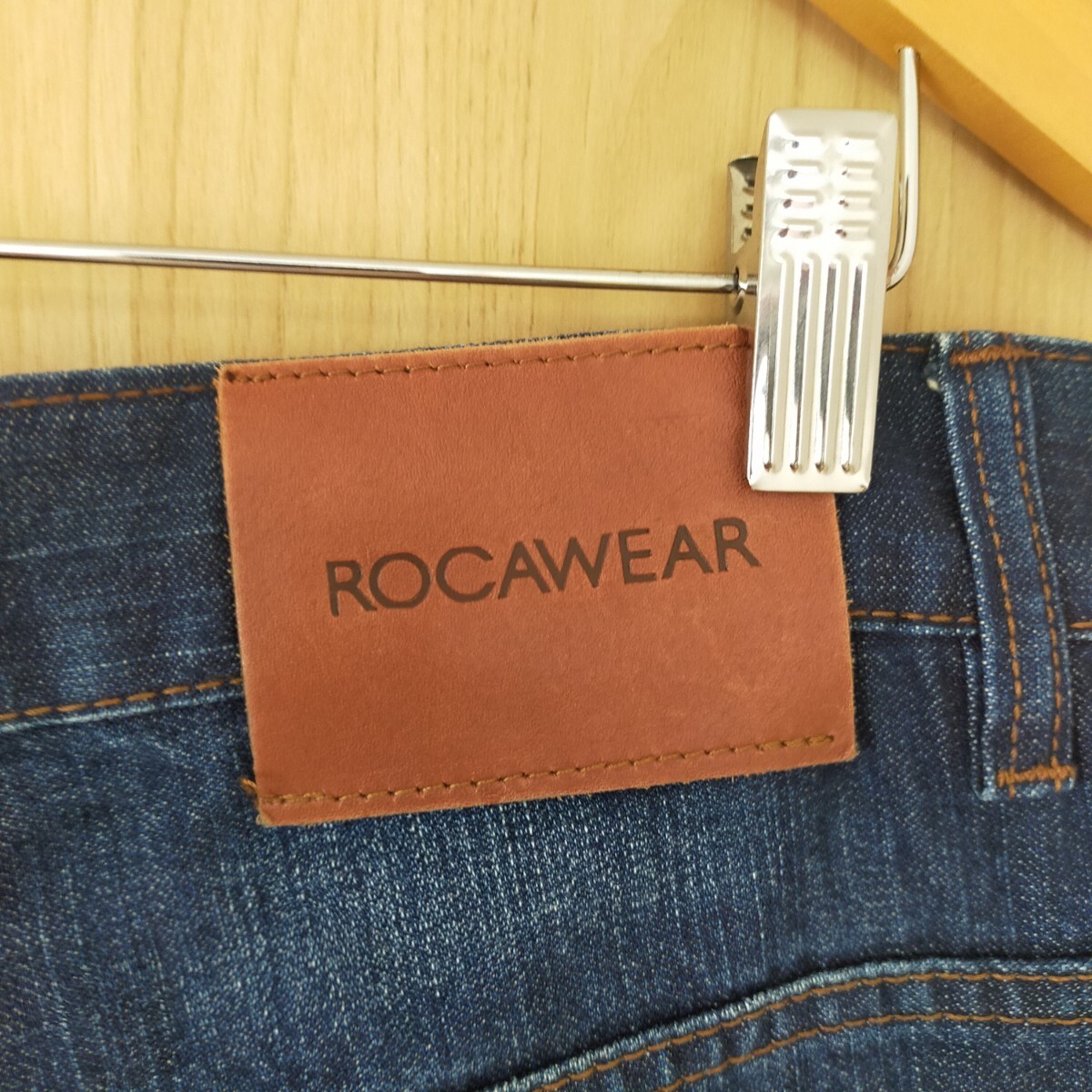 ROCAWEAR ロカウェア ルーズフィット デニムパンツ ジーンズ ワイド W34 インディゴブルー_画像8