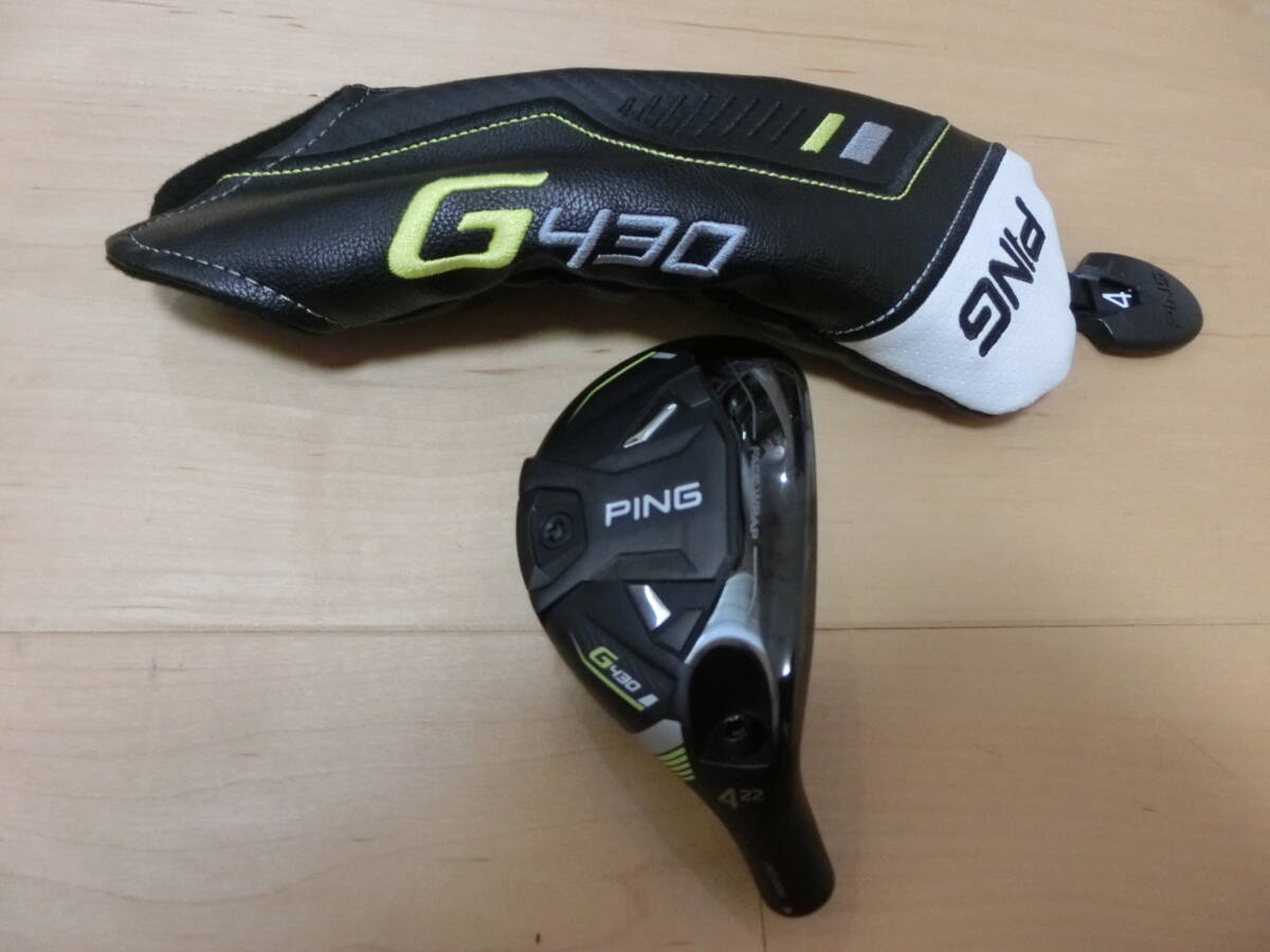PING G430 ハイブリッド U4/22°ヘッドのみ PING ピン G430 ハイブリッド #4 22° ヘッドのみ ヘッドカバー