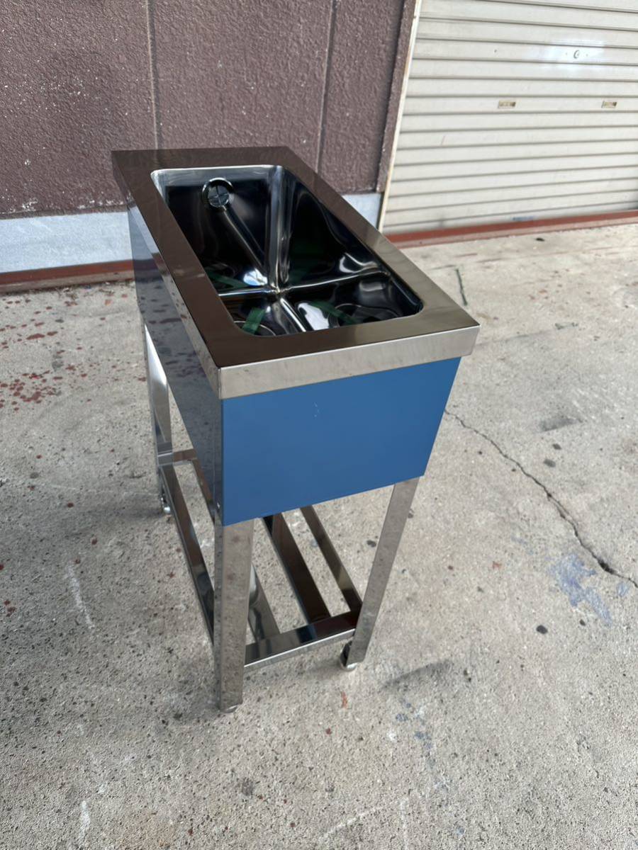 ★税込送料無料★新品 業務用 ステンレス 1槽シンク 小型シンク スキマシンク 流し台 300×600×800 BGなし 厨房シンク 厨房機器③_画像2