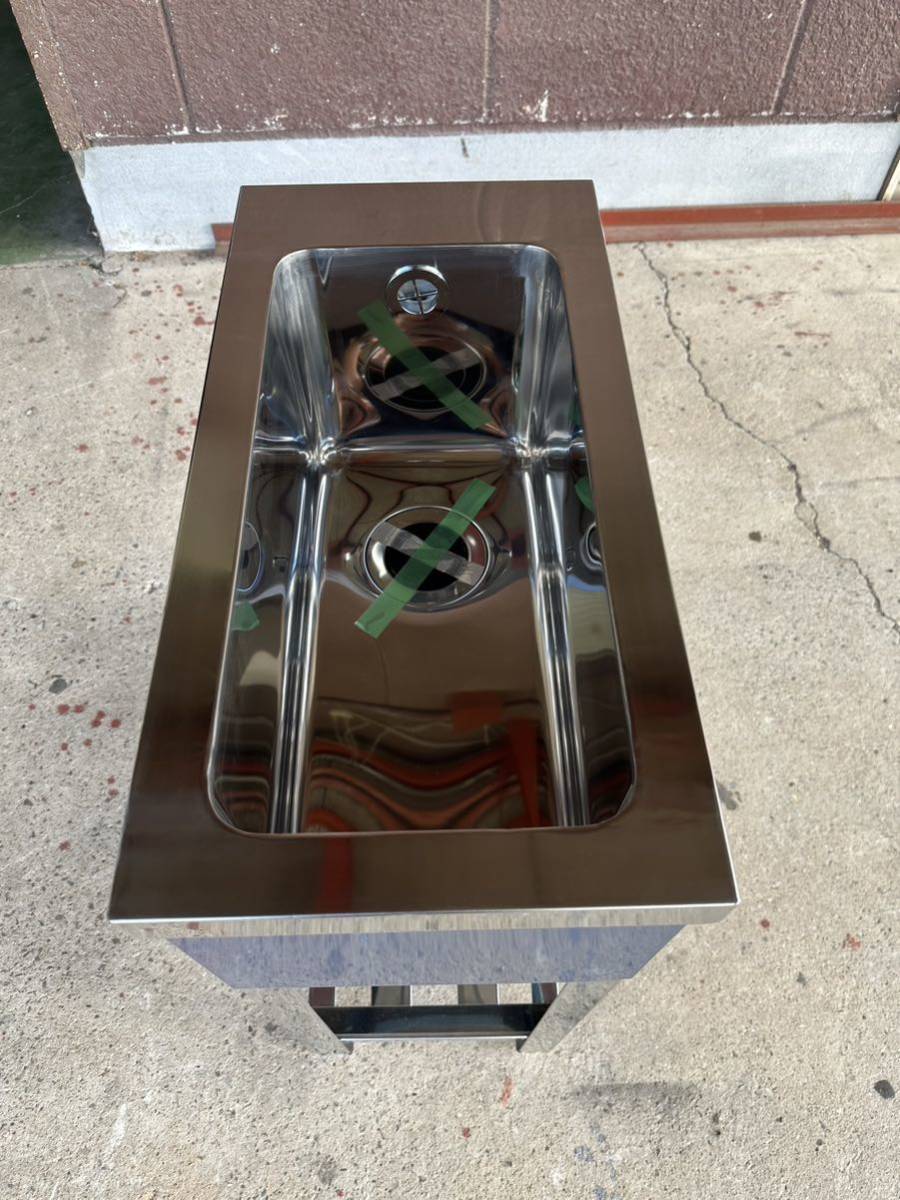 ★税込送料無料★新品 業務用 ステンレス 1槽シンク 小型シンク スキマシンク 流し台 300×600×800 BGなし 厨房シンク 厨房機器③_画像3