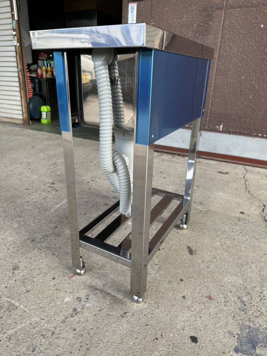 ★税込送料無料★新品 業務用 ステンレス 1槽シンク 小型シンク スキマシンク 流し台 300×600×800 BGなし 厨房シンク 厨房機器③_画像6