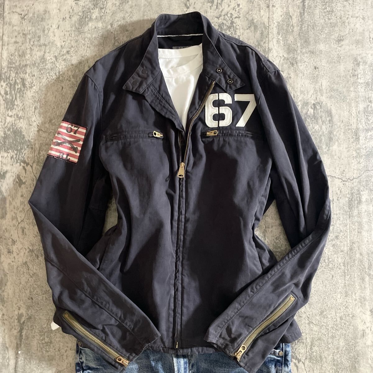 n2b Polo Jeans ミリタリージャケット 希少】メンズ LL,XLサイズ POLO JEANS COMPANY ラルフローレン